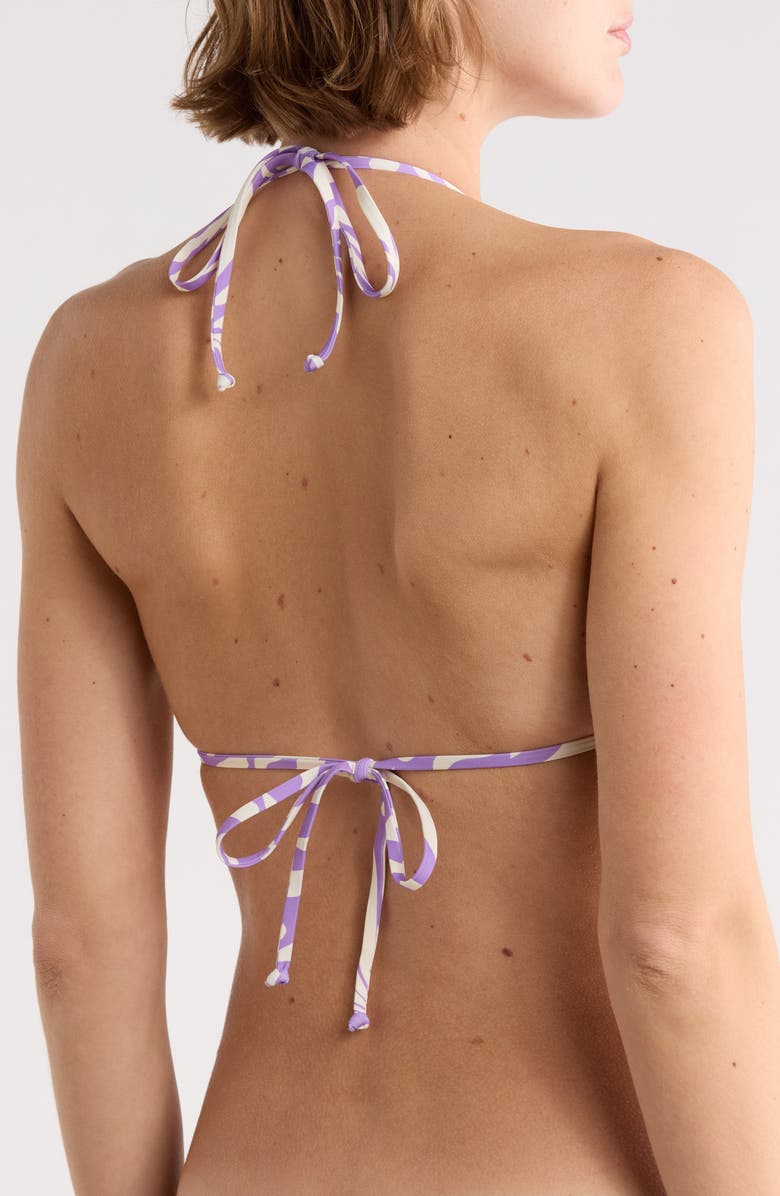 Billabong Wave Song Triangle Bikini Top, Alternate, color, Purple