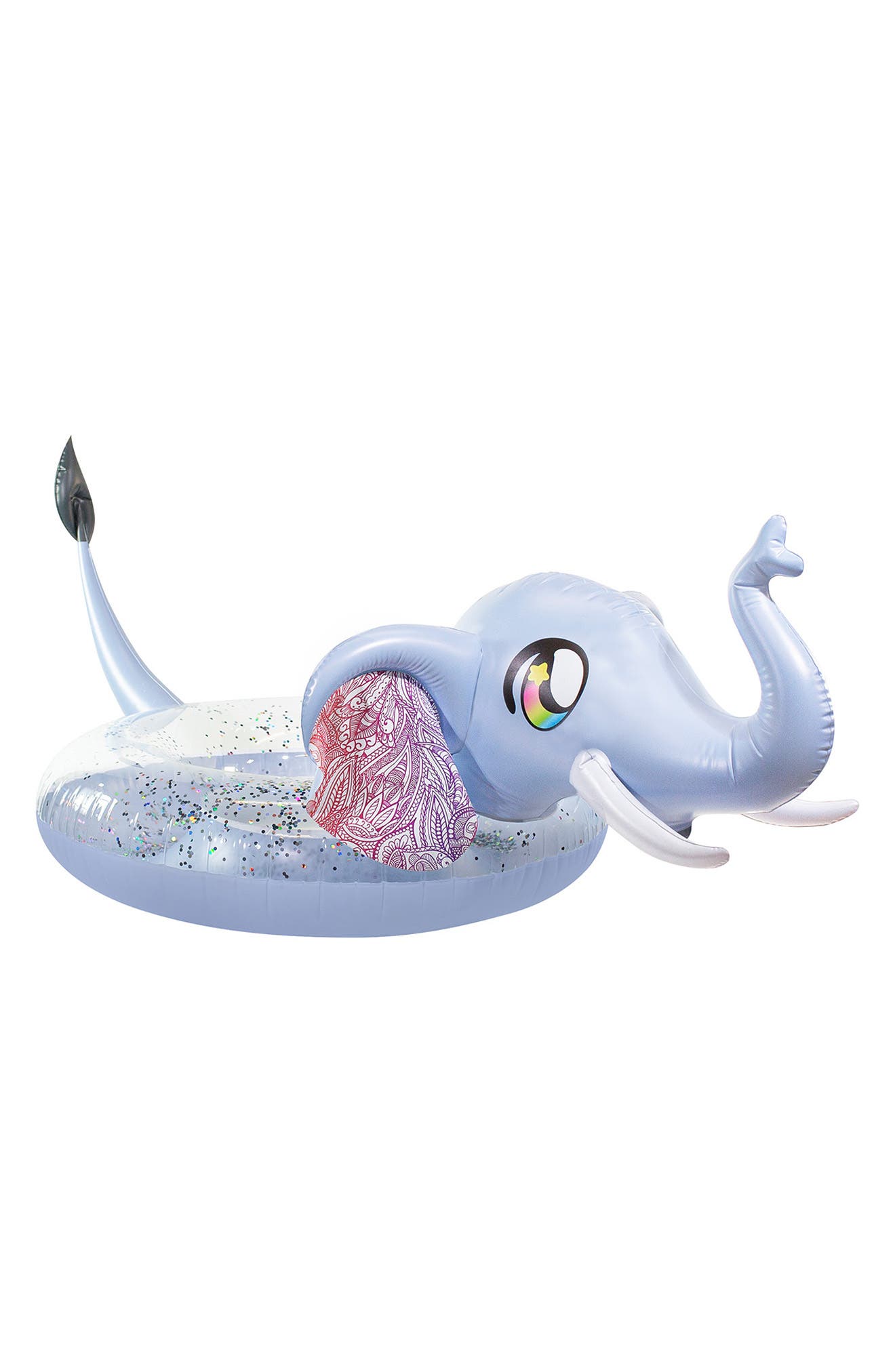 POOLCANDY Elephant Glitter Tube Pool Float