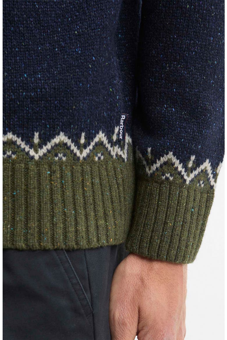 Tisbury Fair Isle Crewneck Sweater, Alternate, color, OLIVE