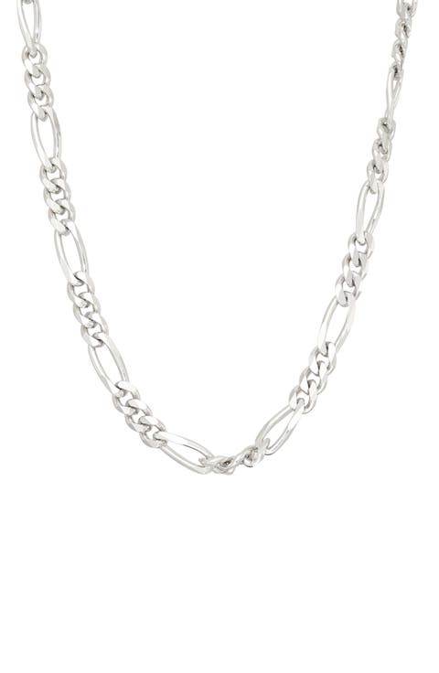 Sterling Silver Figaro Chain Necklace