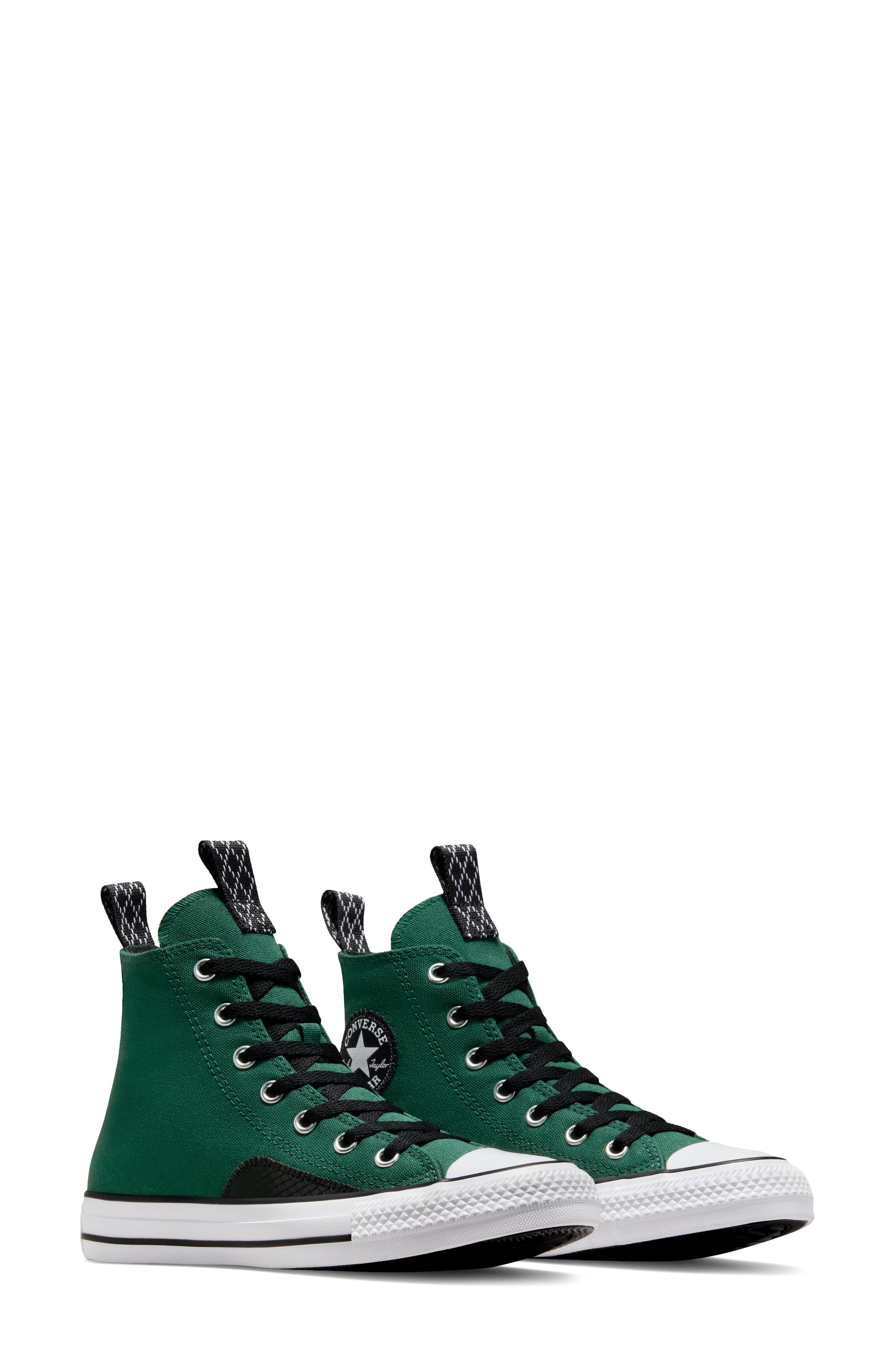 Converse Kids' Chuck Taylor<sup>®</sup> All Star<sup>®</sup> High Top Sneaker, Alternate, color, Green Envy/Black/White