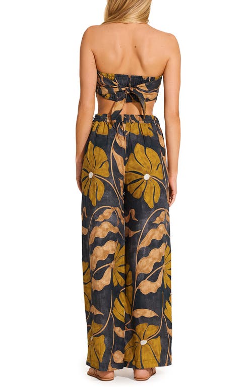 Vitamin A ® Joni Scarf Strapless Crop Top