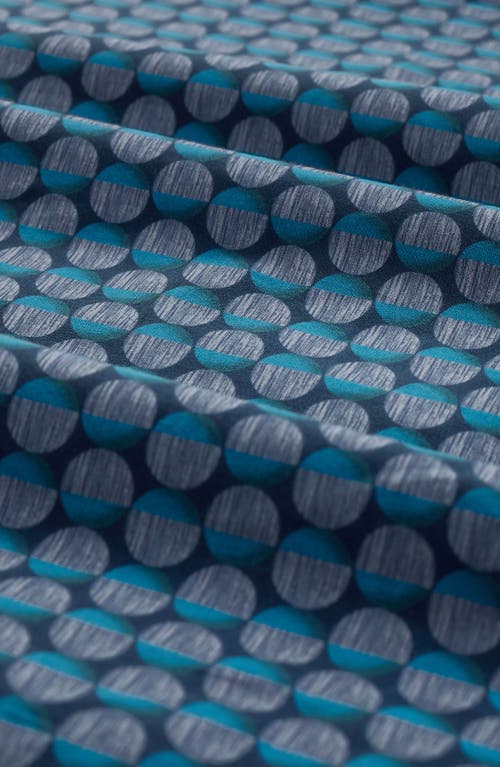 Bugatchi Julian Shaped Fit Geo Print Button-up Shirt In Green