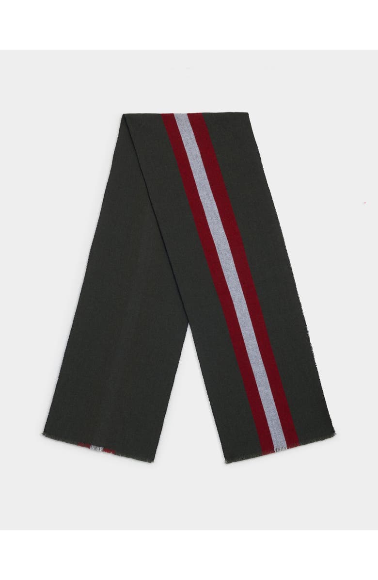 Bally Scarf in Merino Wool Jacquard, Main, color, Green