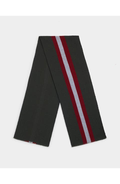 Scarf in Merino Wool Jacquard