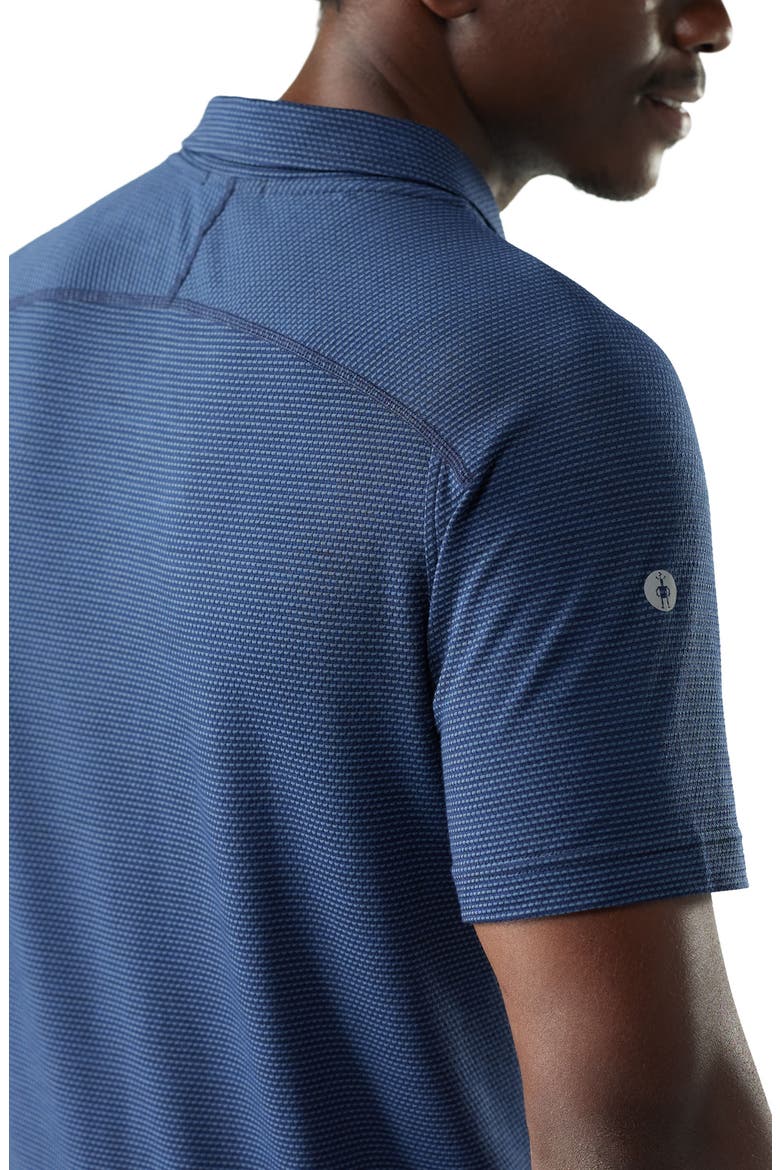 Active Mesh Performance Polo, Alternate, color, NIGHTFALL DEEP NAVY