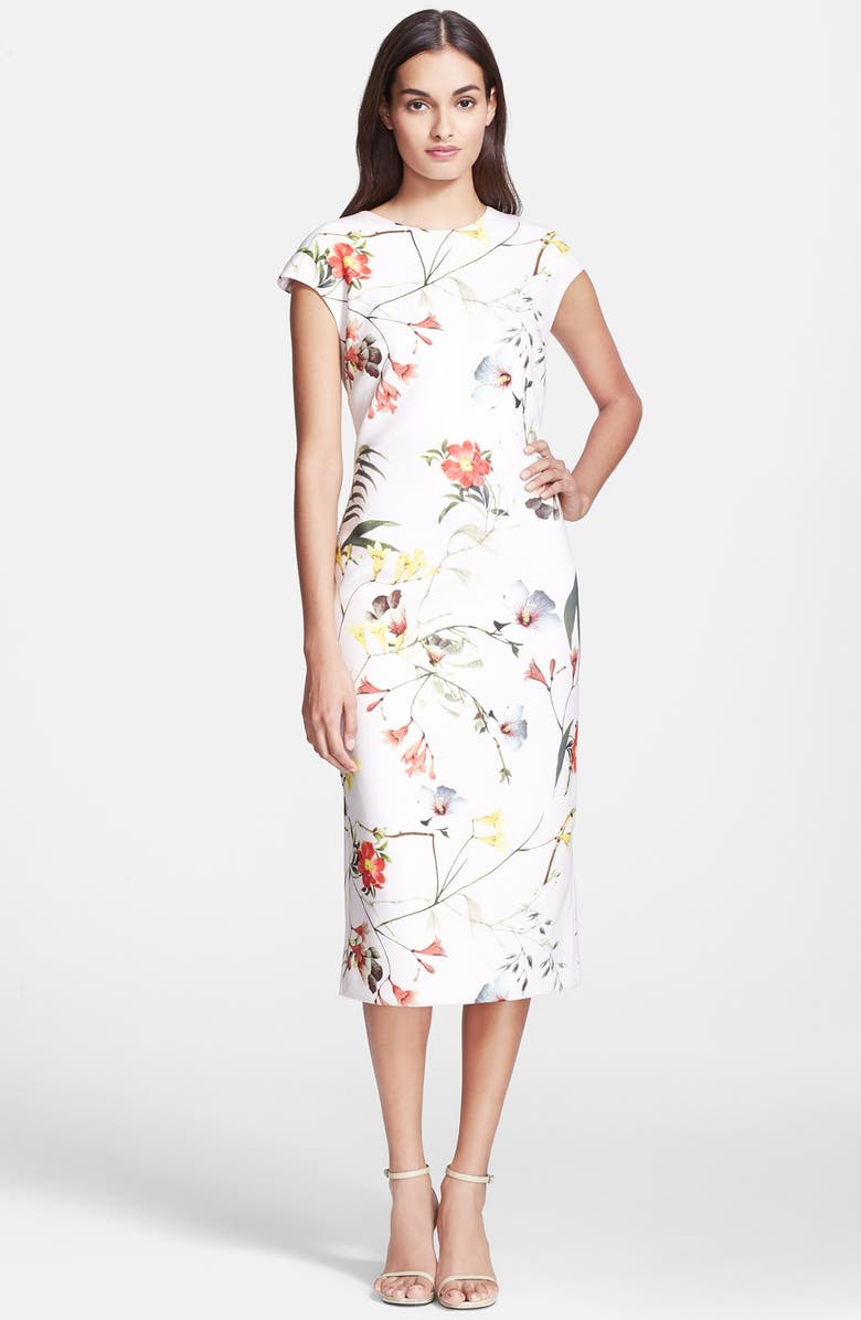 Ted Baker London 'Botanical Bloom' Print Sheath Dress, Main, color,