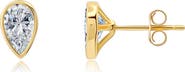 Crislu Pear Cubic Zirconia Stud Earrings