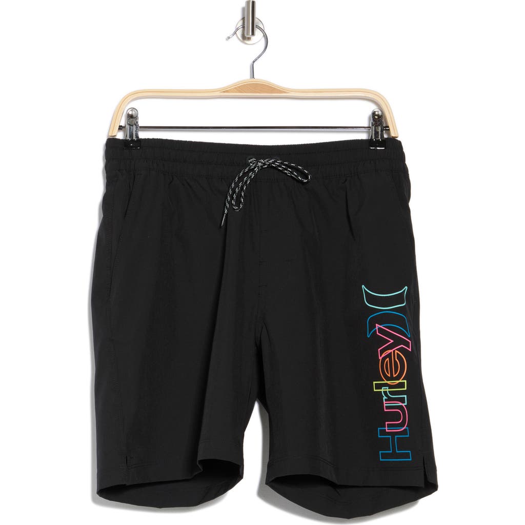 Hurley Crossover Volley Swim Trunks In Black