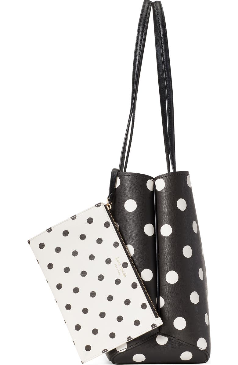 Kate Spade New York all day sunshine dot large coated canvas tote, Alternate, color,