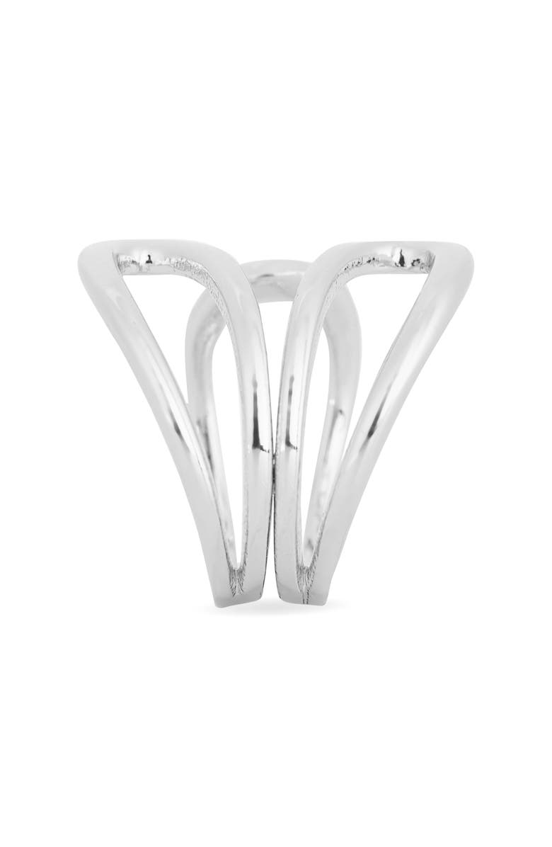 NORDSTROM RACK Demi Fine Spiral Wrap Ring, Alternate, color, Silver