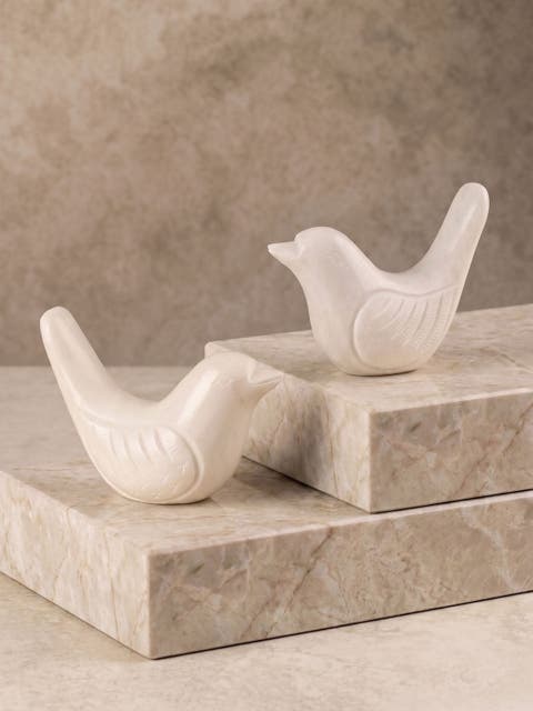 Coco & Charlie Marble Bird Objects