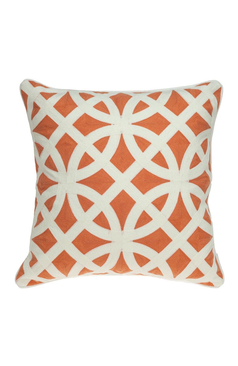 PARKLAND COLLECTION Chano Transitional Pillow - 20" x 20" - Orange, Main, color, Orange
