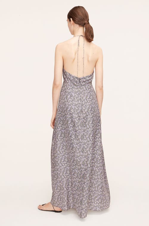 REBECCA TAYLOR REBECCA TAYLOR VIOLET FLEUR SILK HALTER DRESS