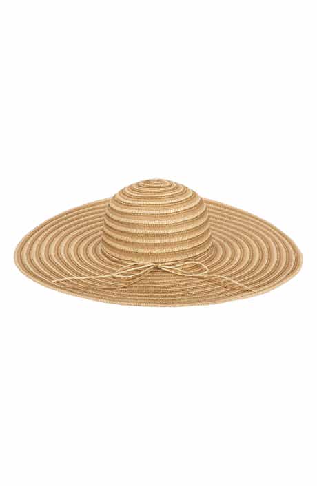 San Diego Hat Metallic Woven Floppy Hat