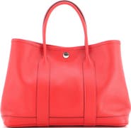 Pre-Owned Hermes Garden Party Tote Leather 30