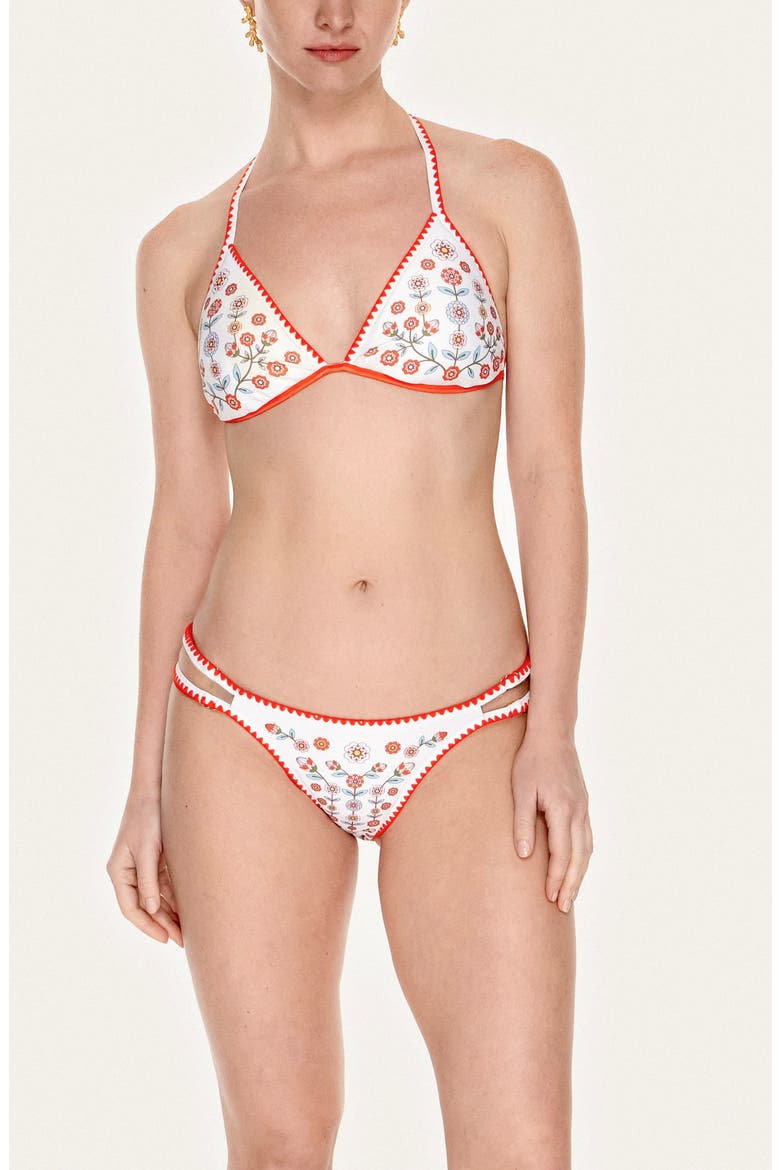 Red Garden Reversible Bikini Set, Alternate, color, Red