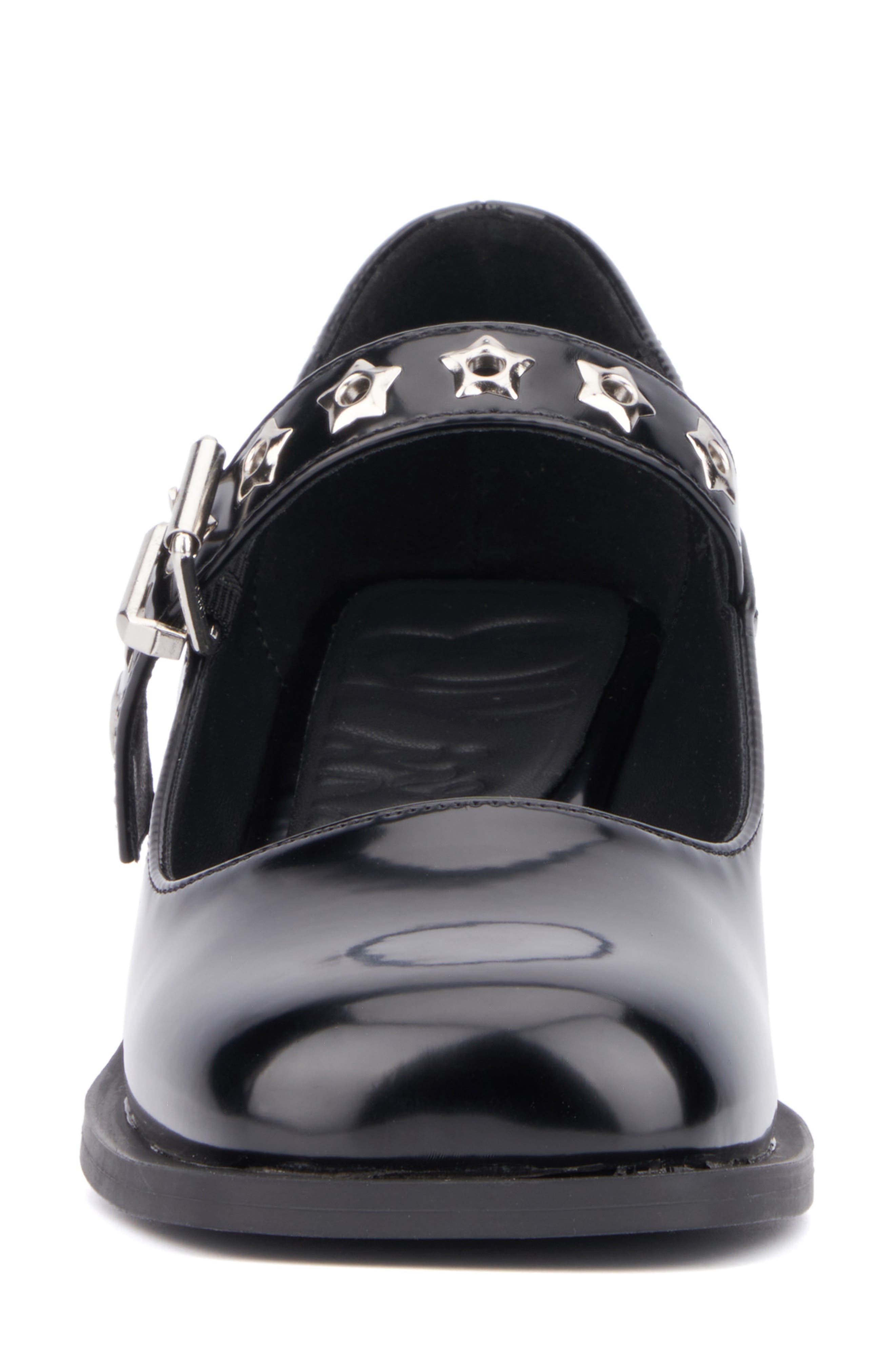 OLIVIA MILLER Asteroid Mary Jane Flat, Alternate, color, Black