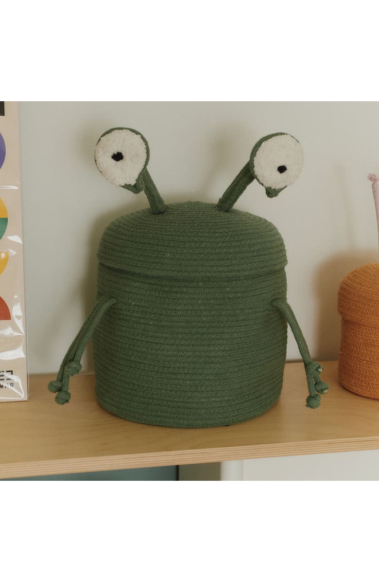 Lorena Canals Basket Alien Zog, Alternate, color, Green, Ivory, Black