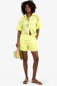Trina Turk Triennale Cotton Eyelet Top