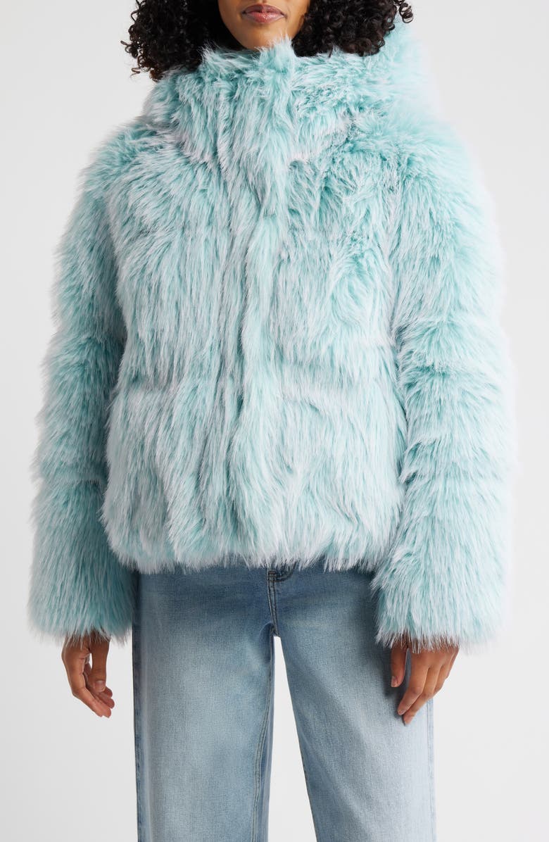 UGG<sup>®</sup> Ronney High Pile Puffer Jacket, Main, color, Fountain