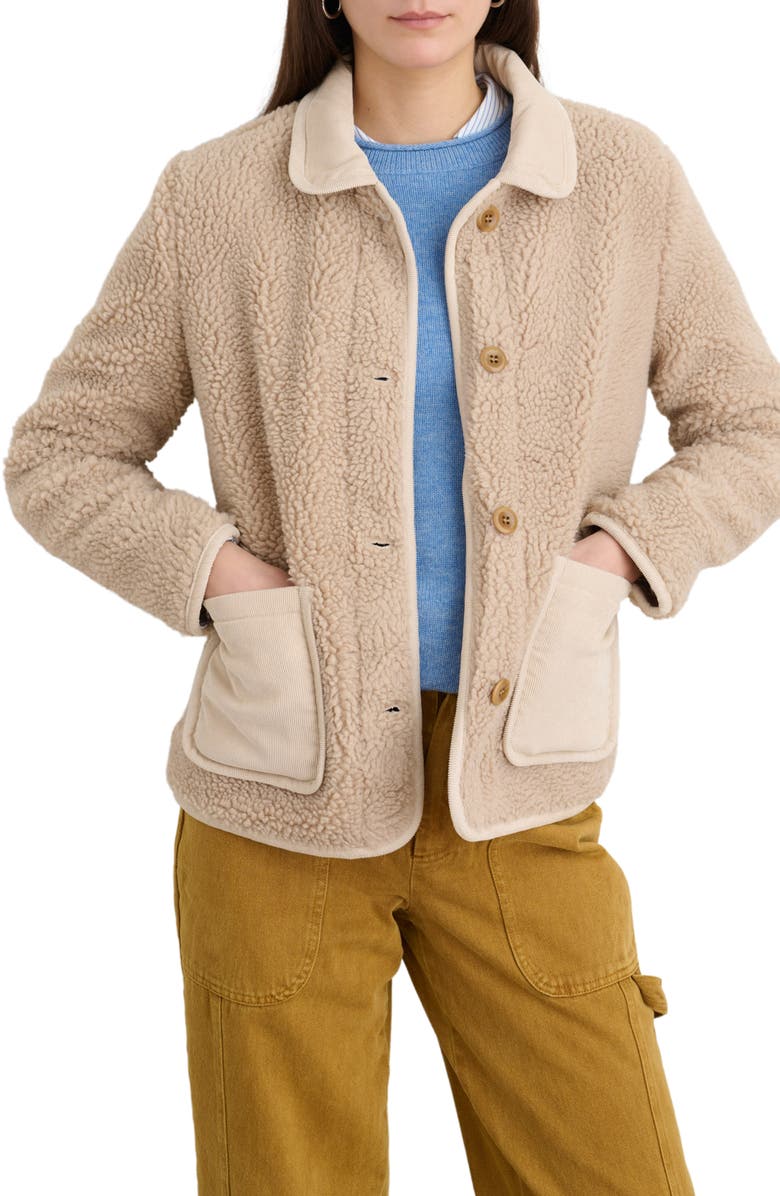 Alex Mill High Pile Fleece Jacket, Main, color, 