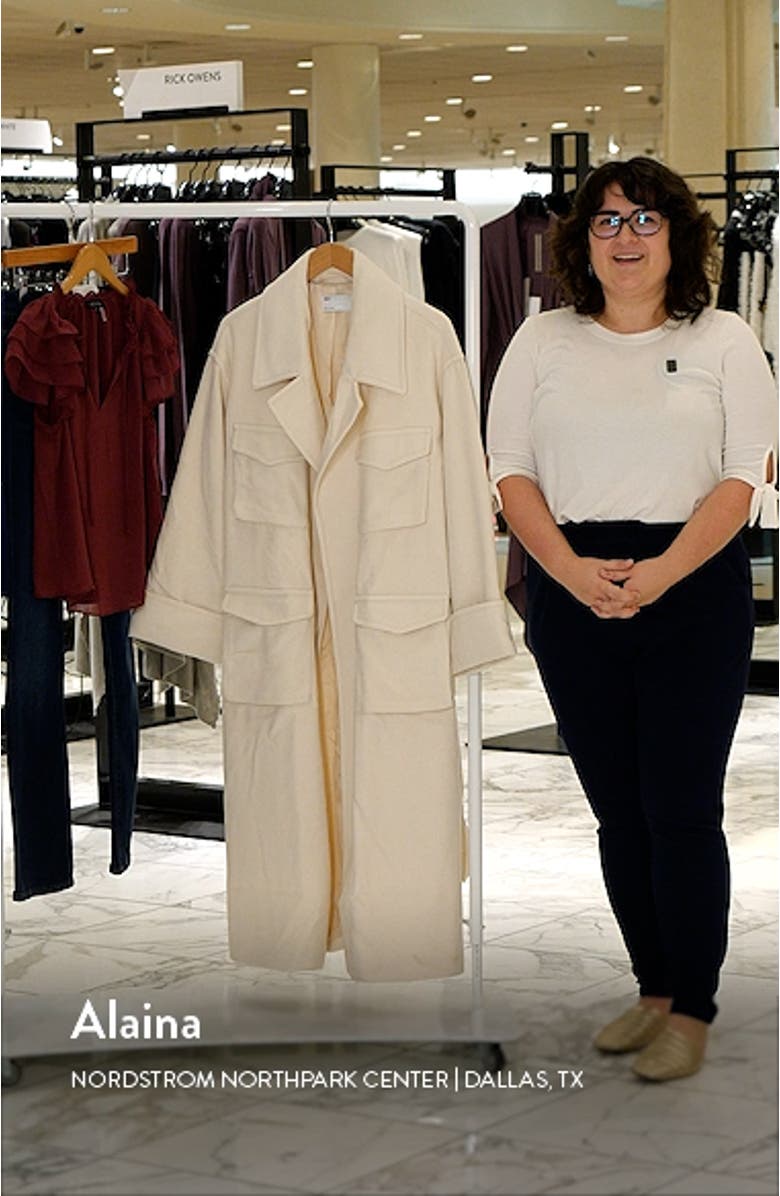 Cargo Pocket Long Coat, sales video thumbnail