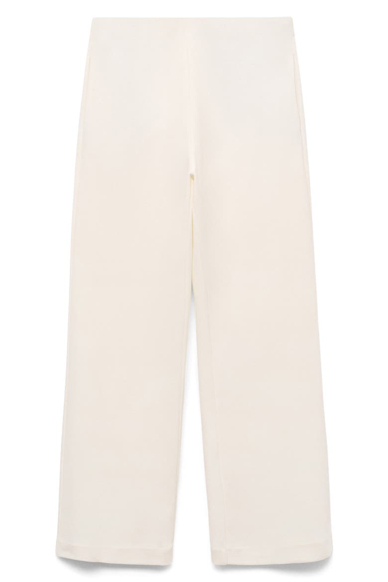 Straight Fit Cotton Blend Pants, Alternate, color, ECRU