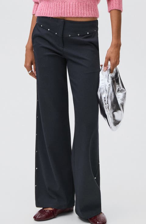 Studded Low Rise Pants