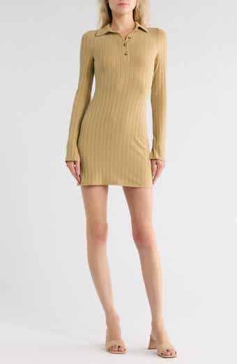 ASOS DESIGN Long Sleeve Polo Mindress