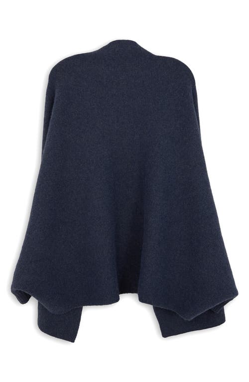 Saachi Shawl Collar Cardigan In Blue