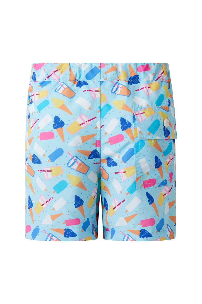 Boys' Ice Cream Swim Shorts, Alternate, color, Blue