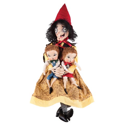 Halloween Sadie Old Hag Hansel & Gretel Large Folk Art Doll Figurine 36"
