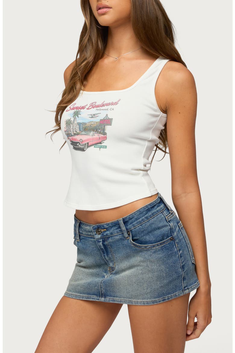 Sunset Boulevard Tank Top, Alternate, color, WHITE