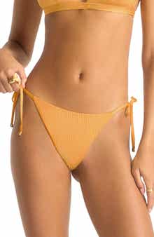 Vitamin A® Elle Tie Side Rib Bikini Bottoms