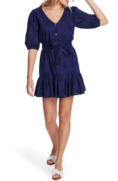 Eyelet Minidress