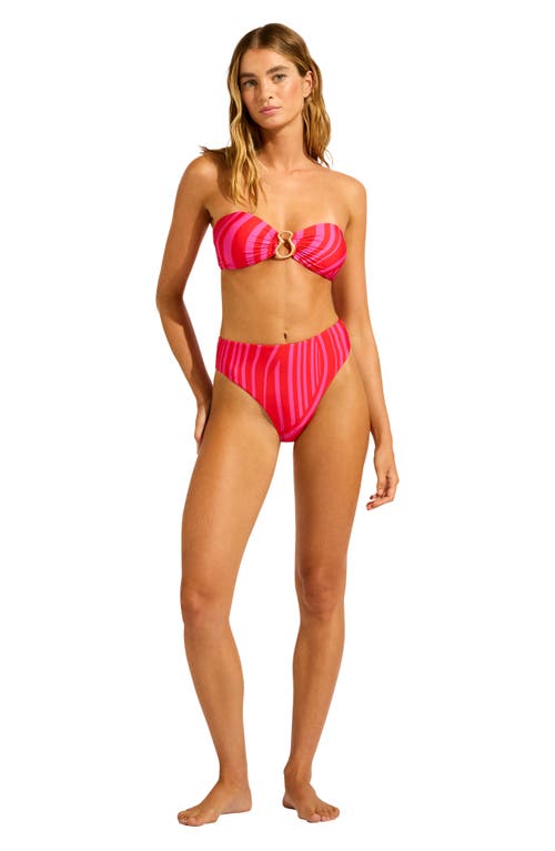 Seafolly High Waist Bikini Bottoms In Black