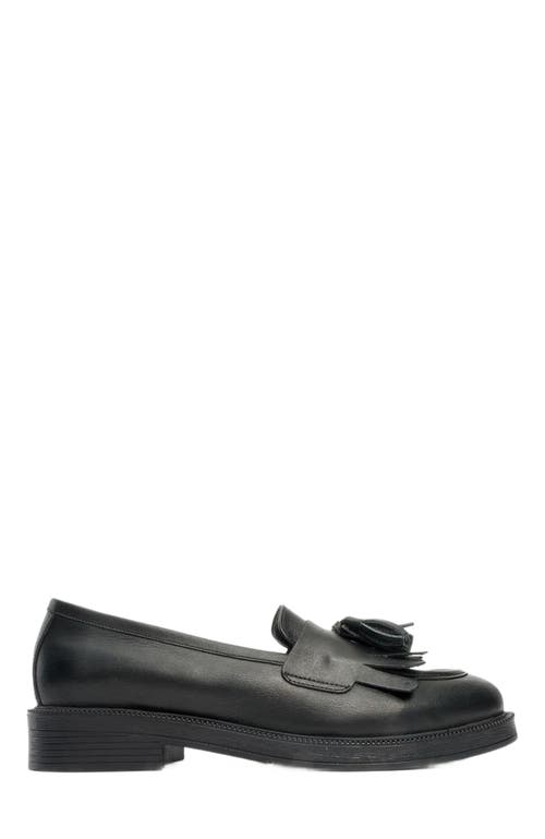 Forever & Always Shoes Milly Leather Tassel Loafer in Black Leather at Nordstrom, Size 9