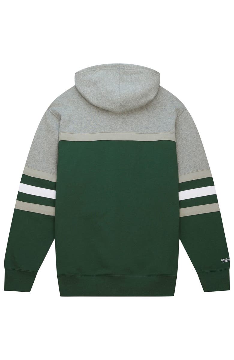 Mitchell & Ness Men's Mitchell & Ness Green Michigan State Spartans Head Coach Pullover Hoodie, Alternate, color, Green
