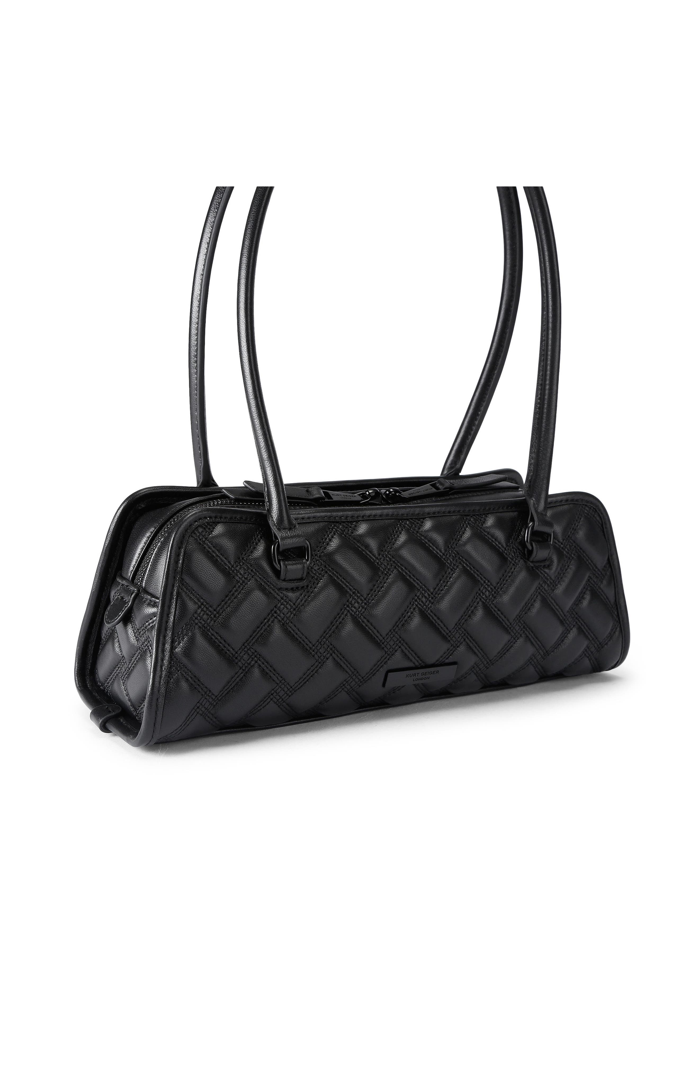 Kurt Geiger London Kensington Quilted Shoulder Bag, Alternate, color, Black