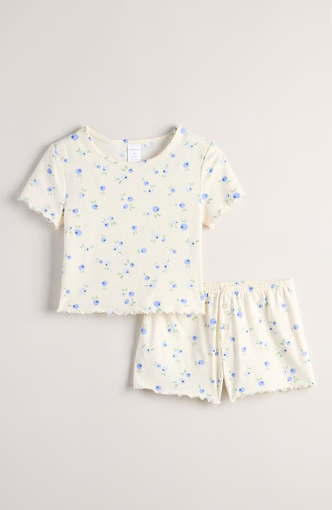 Kids' Lettuce Edge Shorts Pajamas (Big Kid)