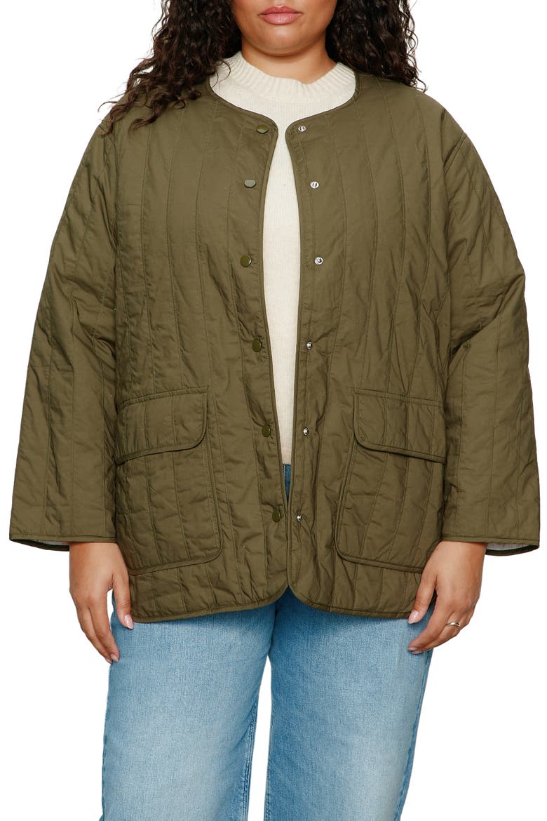 Reversible Quilted Jacket, Main, color, KALAMATA GREEN