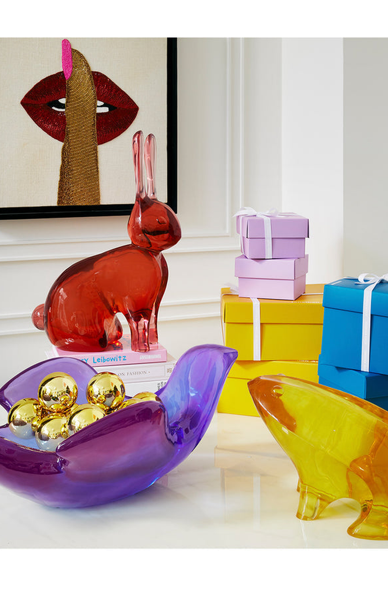 Jonathan Adler Acrylic Rabbit Sculpture, Alternate, color, 