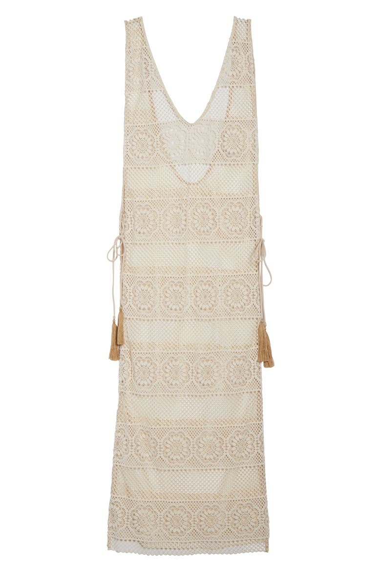 Joy Lace Cover-Up Dress, Alternate, color, WATER LILY