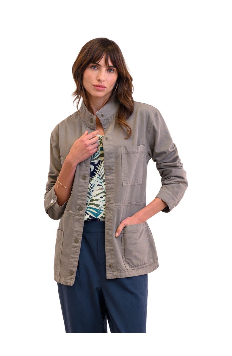 Celtic & Co. Canvas Safari Jacket, Alternate, color, Taupe