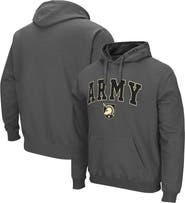 COLOSSEUM Men's Colosseum Charcoal Army Black Knights Arch & Logo 3.0 Pullover Hoodie