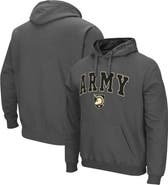 COLOSSEUM Men's Colosseum Charcoal Army Black Knights Arch & Logo 3.0 Pullover Hoodie