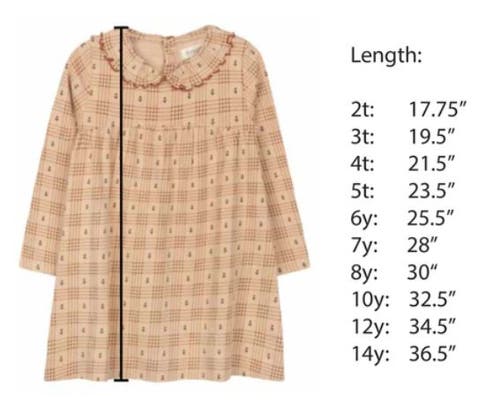 Ely's & Co. Cotton Floral Plaid Collection In Gold