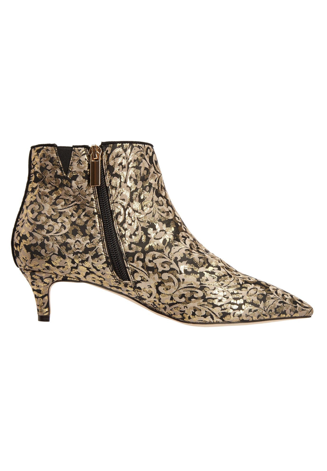 Comfortview The Meredith Patterned Bootie, Alternate, color, Houndstooth