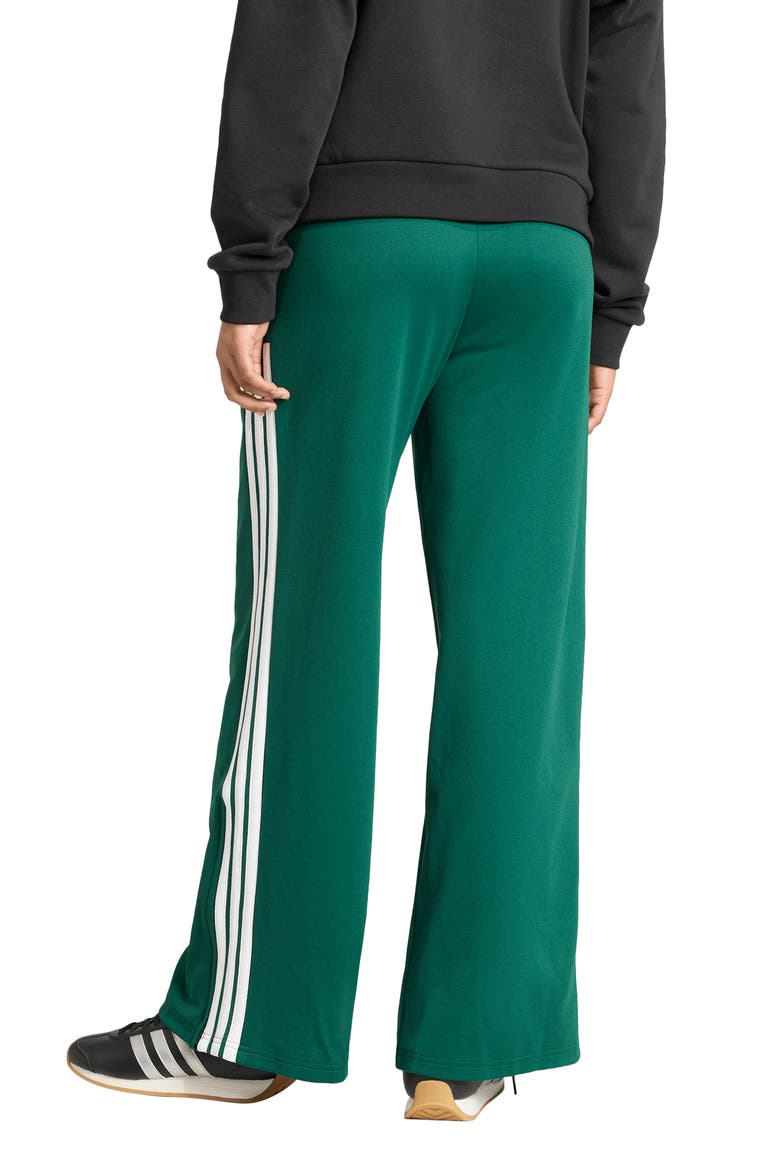 House of Tiro Wide Leg Track Pants, Alternate, color, DARK GREEN/ SCARLET/ WHITE